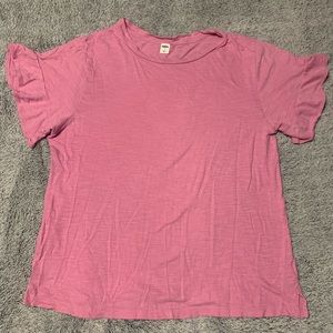 Old Navy Pink Flutter Sleeve Top - Size Medium